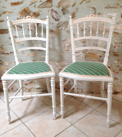french antique Louis XVI chairs